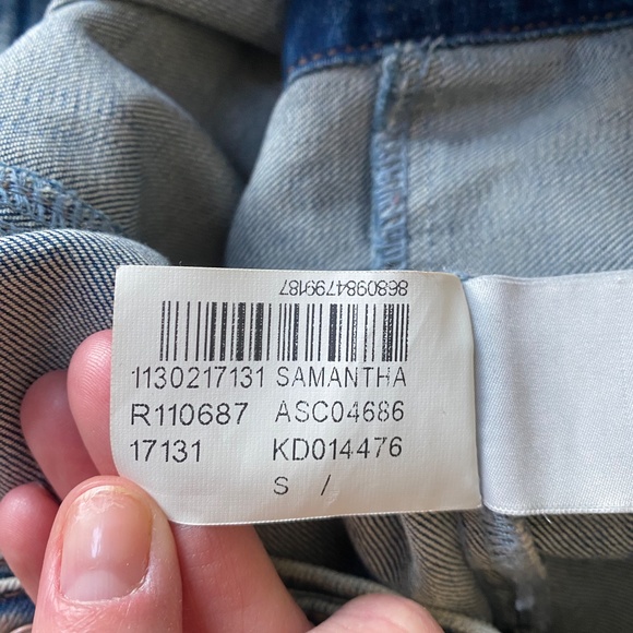 Mavi Distressed Demin Jacket Z SZ SMALL - Picture 2 of 7